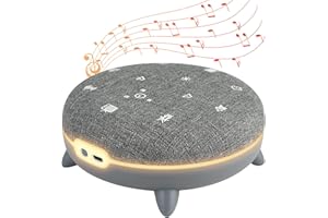 TERRAILLON - ZEN BOX, Aide à la relaxation, Machine à Bruit Blanc avec 7 sons apaisants, Streaming musique via Bluetooth, 8 ambiances lumineuses, programmes 30-60-90 min, USB-C