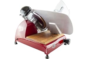 Palatina Werkstatt ® Berkel Red Line 300 rouge Machine à découper professionnelle avec lame 300 mm Rouge ou noir avec dispositif de ponçage intégré + planche à découper fabriquée