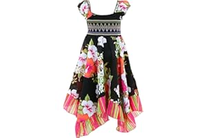 GILLSONZ Neu601vDa Mädchen Kinder Sommer Freizeit Kleid