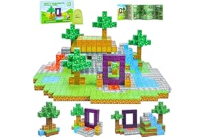 Kid Odyssey Magnetic Building Blocks, Build Mine Magnet World Set for Boys and Girls, 70 Pcs Magnetic Tiles Cubes, Magnetic Montessori Toys Gifts for 3+ Years Kids