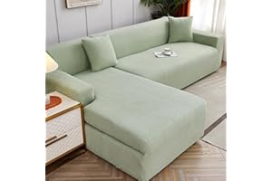 ‎WULTNICEW WULTNICEW Sofabezug Ecksofa L Form Jacquard Stretch Sofa Überzug Universal Couchbezug Für 1/2/3/4 Sitzer（L Form Ecksofa Erfordert Zwei）