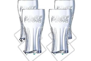 ROXLEYLTD Roxley Cola X4s Lot de 4 verres à bière Transparent 473 ml