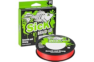 Berkley Sick Braid - Línea de Pesca Trenzada de 8 Hilos, súper Suave, 8 portadores, multifilamento, líneas de Pesca de Predator de 150/300 m para Pesca en Agua Dulce y Salada
