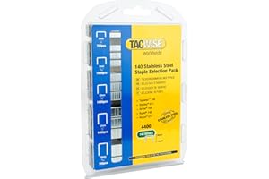 Tacwise 1341 Selection Pack of Type 140/6-14mm Stainless Steel Staples, Pack of 4400