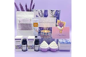 KARESTCORP Birthday Gifts for Women, Happy Birthday Pamper Hampers Relaxation Bath Set Package for Her, Birthday Presents Gift Box for Best Friends Mum Sister Auntie Wife, Ladies Birthday Gift Set Idea