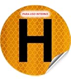 Distintivo Veicolo Storico, Omologato, Giallo Riflettente Adesivo, H
