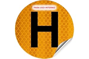 Autodomy Distintivo Vehiculo Historico Reflectante para Uso Interno 6x6 cm | Pegatina Vehiculo Historico Homologada para Pegar por Dentro | Pegatina H Vehiculo Historico