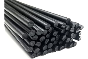 AZ-REPTEC Alambre de soldadura de plástico PE-HD Negro 3mm Redondo HDPE 25 barra