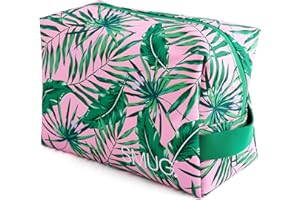 SMUG Wash Bag | Waterproof Travel Toiletry Bags for Travelling, Gym, Shower, Shaving, Toiletries, Cosmetics & Makeup Bag | Large Washbag for Men & Women | Stylish, Spacious & Easy to Clean | Palm