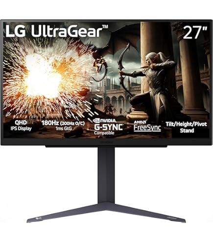 LG UltraGear 27GR75Q 165hz WQHD 27 モニター 27-inch UltraGear™ QHD-gamingmonitor met 165 Hz refreshrate