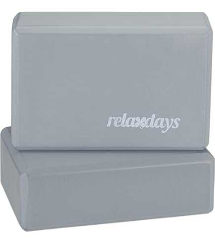 VonBueren Yoga Block 2er Set - EVA Yogablöcke 22x12x7,5cm Für Pilates & Meditation