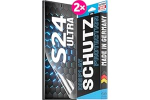 SMART ENGINEERED S.E folia ochronna do Samsung Galaxy S24 Ultra – 2 x folie w zestawie z Niemiec, dziecinnie prosta pomoc w instalacji, bez kurzu i pęcherzyków powietrza, folia S24 Ultra TPU, Full Screen, 100%