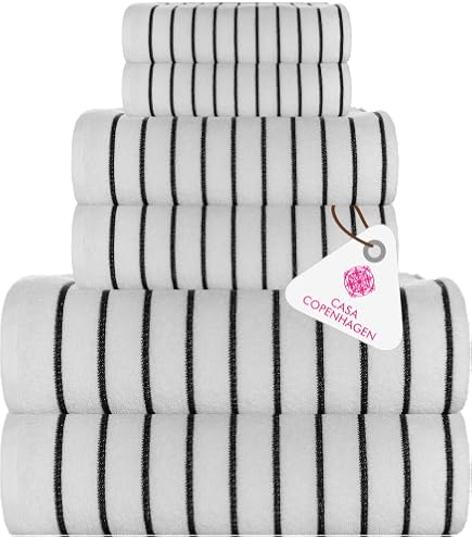 Türkisblau Gestreifte Küchentücher – 3er Set, 45 X 66 Cm, 100% Baumwolle, Saugstark & Schnell Trocknend