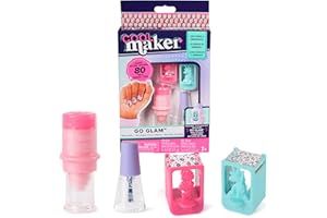 Cool Maker - Recharges Go Glam Nail Studio - Pour Machine Kit Manucure - 80 ongles Avec 2 Motifs, 1 Applicateur Vernis Et 1 Protège-Vernis À Ongles - Kit de Loisirs créatifs - Jouet Enfant 7 Ans et +