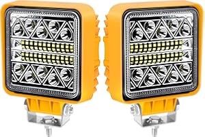 ‎ANTOM antom LED Arbeitsscheinwerfer 2Pcs -12/24/36V led scheinwerfer 6000K 3500LM Wasserdicht IP68 für Bagger, Traktoren, Schlepper, Gabelstapler, ATV, Lkw, offroad