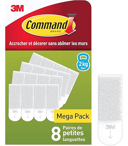 4smile Lot De 24 Crochets Adhésifs Extra Forts Fixations