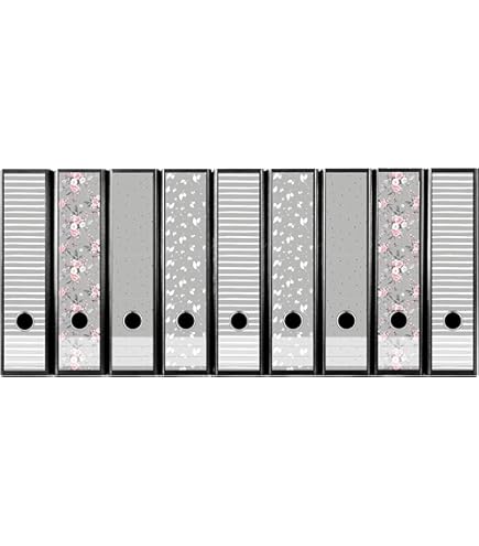 File Art Ordnerrückenschilder Set - 4 Etiketten Mit Beschriftungsstreifen
