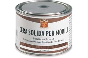 Gubra Cera Solida Mobili Lattina Noce Scuro 500ml