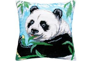 ‎BRVSK Brvsk Panda. Needlepoint Kit. Dekokissen 16×16 Zoll. Bedruckter Wandteppich, europäische Qualität