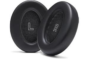 WC PadZ QC Ultra – ulepszone wymienne nauszniki do słuchawek Bose QuietComfort Ultra firmy Wicked Cushions | Większy komfort i grubość | Black