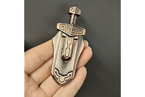 T-Conceal EDC-Schwert-Dekompressionsspielzeug Fidget Sliders Fidget Toys Stressabbau für Erwachsene Magnetisches Metallspielzeug Anti-Angst-Büro-Schreibtischspielzeug (Bronze)