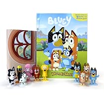 Educa - Set de 2 puzzles pour enfants Bluey avec 20 pièces présentées dans une magnifique valise en plastique. Dimensions