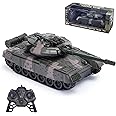 1:20 Scale RC Army Military Tank - 2.4GHz Remote Control Toy with Realistic Sounds & Lights, for Kids & Adults