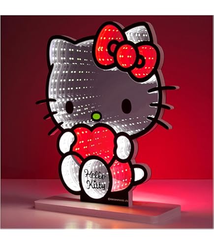 Hello Kitty 3D Shaped Lamp with Heart - Officially Licensed Sanrio