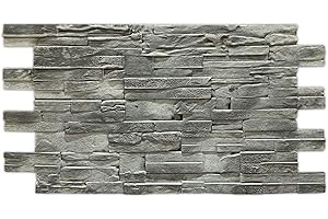 DECORESIN Finta Pietra Moderna Ricostruito in Polistirolo Resinato (Terra Di Luna)