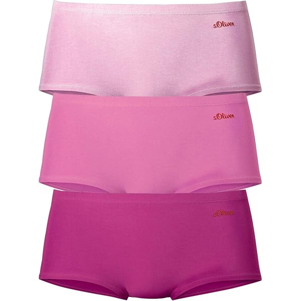 S.Oliver Damen Slips 3er Pack – Baumwoll-Stretch, Bequem, Mit Logo
