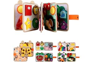 Busy Board-leksak i mjuk filt, Montessori 3D-filtbok, mjuk tygbok för barn, fina motoriska färdigheter, pedagogisk leksak för barn från 1 2 3 år, utveckling