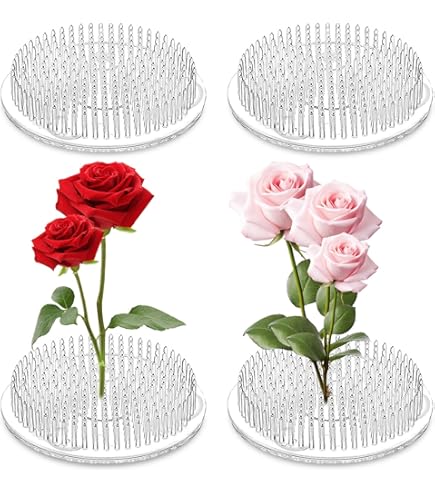 2 Supporti Per Fiori A Spirale Trasparenti - Per Bouquet E Decorazioni Floreali