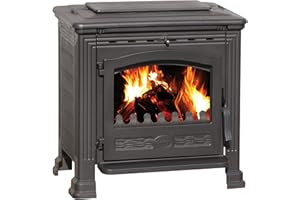 EEK A+ Gusskaminofen Plamen Tena mit 9,5kW + Herdplatte