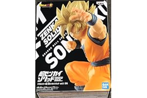 BANPRESTO Dragon Ball Super Super Zenkai Solid — Statuetta Super Saiyan di Son Goku Vol.1 (19 cm) (17756)