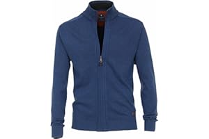 Redmond Cardigan da uomo Melange in tinta unita, 100% cotone