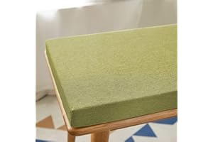Waigg Kii Garden Bench Cushion 100/120/150cm,non-slip Bench Cushions 2 3 Seater,Indoor Outdoor Bench Seat Cushion for Dining Home Swing (Green,90X30X5CM)