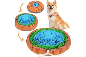 Vivifying Snuffle Mat - Durable, Washable Interactive Game Toy for Large Dogs and Puppies (18in / 46cm Diameter)