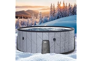BRAST Whirlpool aufblasbar MSpa Tidal für 6 Personen | Ø173x65cm | 138 Massagedüsen in 3 Intensitäten | In- Outdoor Pool | Ganzjähriger Einsatz Winterfest | einfache Steuerung per App
