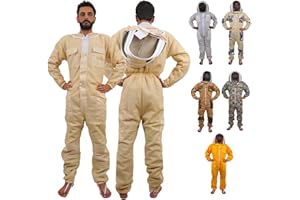 URBANSBEE combinaison d'apiculteur Ventilée professionnelle - Combinaison d'apiculture, Costume d'apiculture avec fantaisie chapeau pour homme et femme protection faciale