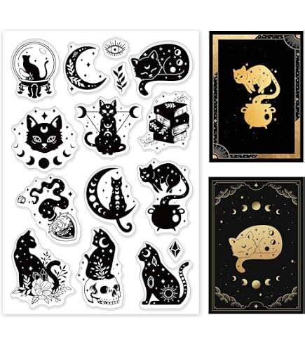 6 Tampons Auto-encreurs Animaux – Chat, Chien, Ours, Lapin, Poule, Renard, Pour Journaling