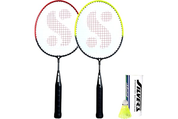 Silver's Junior Pedal Combo-5 (2 Badminton Rackets, 3 Plastic Shuttlecock)