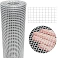 Hardware Cloth 20'' x 30' 1/4 in Galvanized Wire Mesh Roll (23 GA) Chicken Wire Fence Roll for Chicken Pen/coop Fences, Screen mesh, Rabbit/Snake Fences, Poultry enclosures, Handicraft Making, etc.