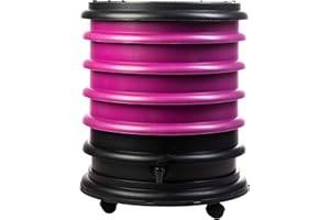 WORMbox | Wurmkomposter Wurmfarm Wurmkiste mit 4 Schalen Himbeere | 64 Liter | Regenwurmkomposter, Kompostwürmer produzieren Wurmhumus