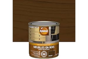 XYLADECOR Vernis protecteur pour les meubles intérieurs en bois - aspect satin chêne foncé 0,5 L