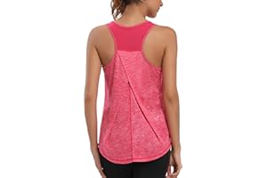 Dawnrole Camisetas Tirantes Mujer Gimnasia Yoga Corriendo Atlético Tops