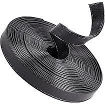 Nastro In Finta Pelle Nero 5m - Striscia Per Cucito E Rifiniture 25mm Larghezza - Foto 9
