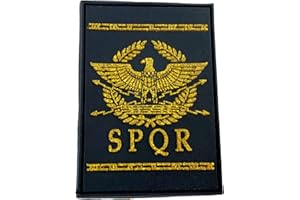 PATCH NATION SPQR Ancienne République Romaine Doré Airsoft Paintball PVC Patch