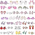 30 Pairs Hypoallergenic Earrings for Girls Sensitive Ears with Stainless Steel Post -Assorted Cute Stud Earrings for Teens Girls Women
