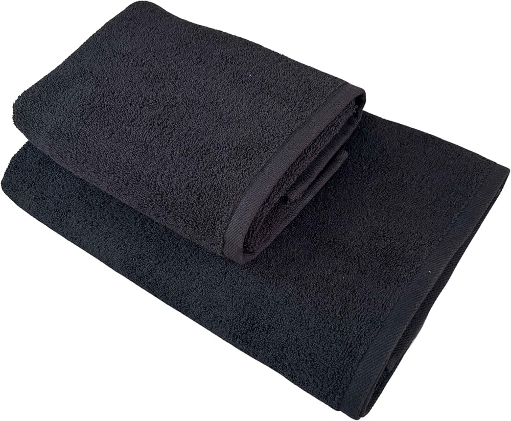 %100 Pamuk İkili Havlu Seti Banyo (70x140 cm) ve El (50x90 cm) Havlusu - Ev, Spor ve Seyahat İçin Mükemmel Süper Emici ve Dayanıklı
