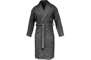 HOMELEVEL Szlafrok podróżny frotte 100% bawełna rozmiar S-6XL dla kobiet mężczyzn i kobiet plus size do sauny podróży